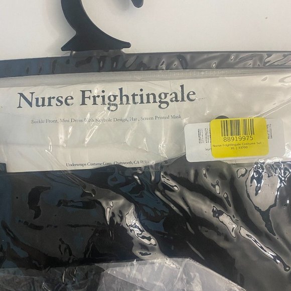 Underwraps Nurse Frightengale Costume Dress Hat Mask Evil Halloween Cosplay - Picture 5 of 6